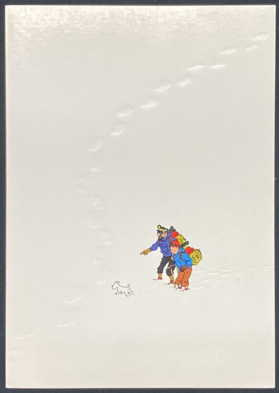 Hergé - Tintin / Carte de voeux  Tintin au Tibet (1993) B