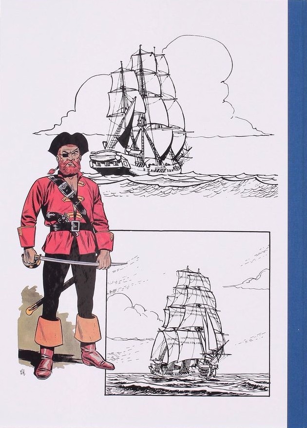 Hubinon & Charlier - Barbe Rouge N° 1 Le démon des caraïbes - Tirage de tête - Amazonie BD