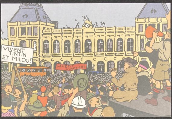 Hergé - Tintin / Carte de voeux  Tintin  (2017)