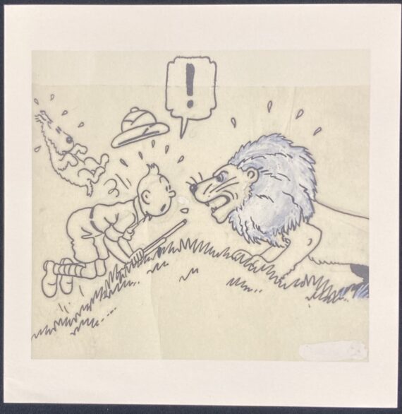 Hergé - Tintin / Carte de voeux  Tintin "Congo" (2019)