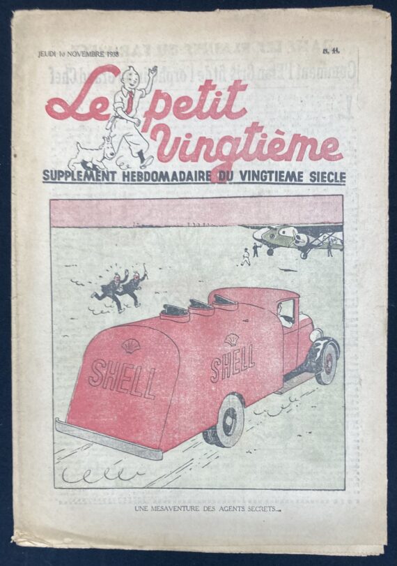 Hergé - Le Sceptre d'Ottokar - Le Petit Vingtième N° 44 du Jeudi 10 novembre (1938)
