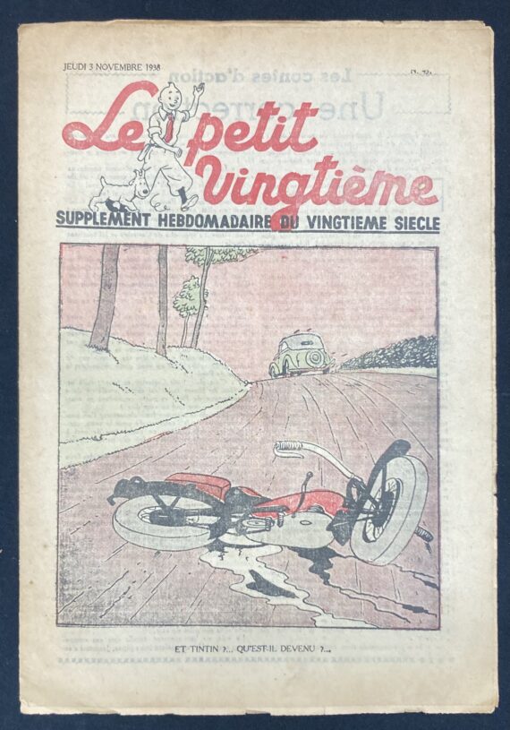 Hergé - Le Sceptre d'Ottokar - Le Petit Vingtième N° ? du Jeudi 03 novembre (1938)