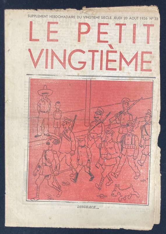Hergé - L'Oreille cassée - Le Petit Vingtième N° 33 du Jeudi 20 août (1936)