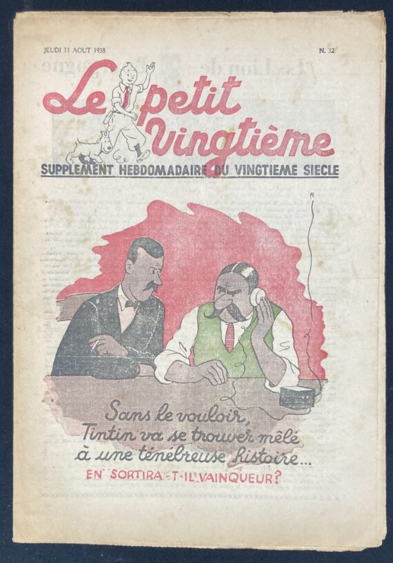 Hergé - Le Sceptre d'Ottokar - Le Petit Vingtième N° 32 du Jeudi 11 août (1938)