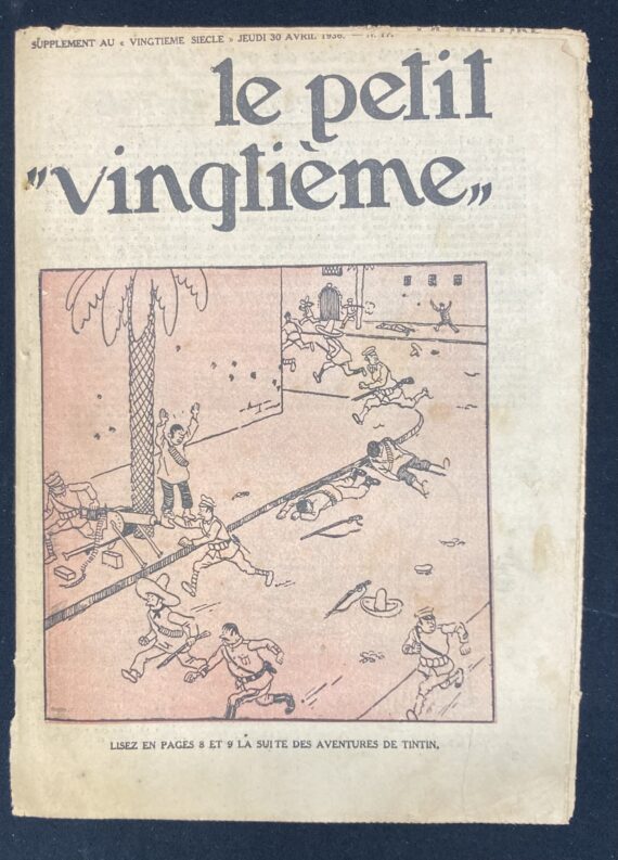 Hergé - L'Oreille cassée - Le Petit Vingtième N° ? du Jeudi 30 avril  (1936)