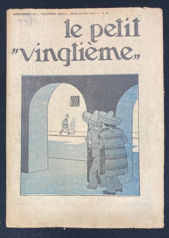Hergé - L'Oreille cassée - Le Petit Vingtième N° 21 du Jeudi 28 mai  (1936)