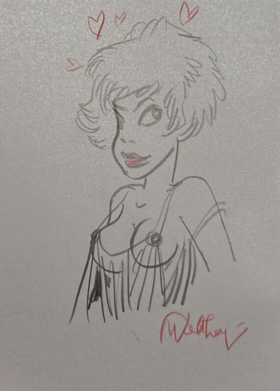 Walthéry - Dédicace / Natacha Coup de crayon N° 1 Dessins sexy - Tirage de tête (2024)