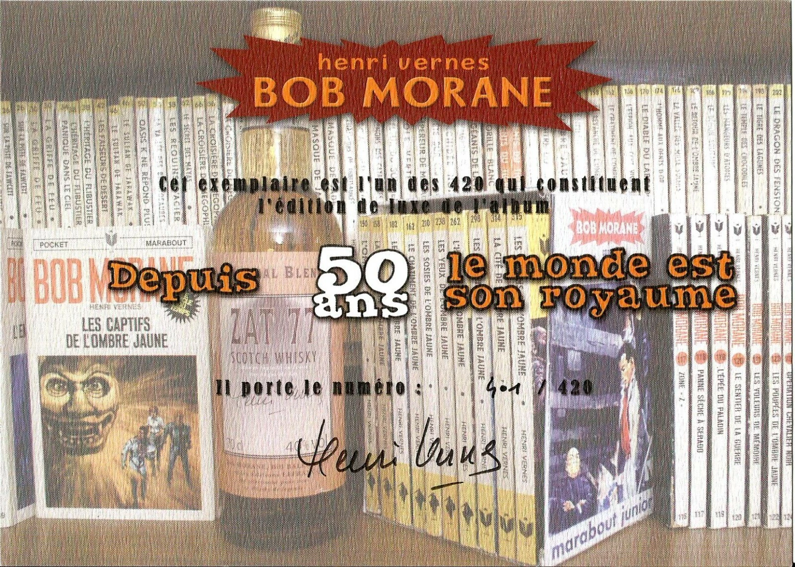 Bob Morane - Depuis 50 ans le monde est son royaume - Tirage de tête : Vernes, Coria, Forton - Amazonie BD