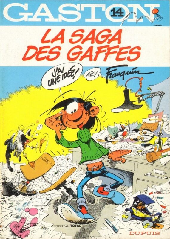 Franquin - Gaston N° 14 "La saga des gaffes" - Publicité Total (1988)
