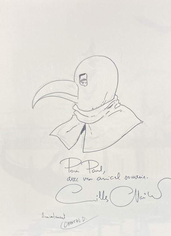 Gilles Chaillet - Dédicace / Vasco N° 6 "Ténèbres sur Venise" - Tirage de tête (1987)