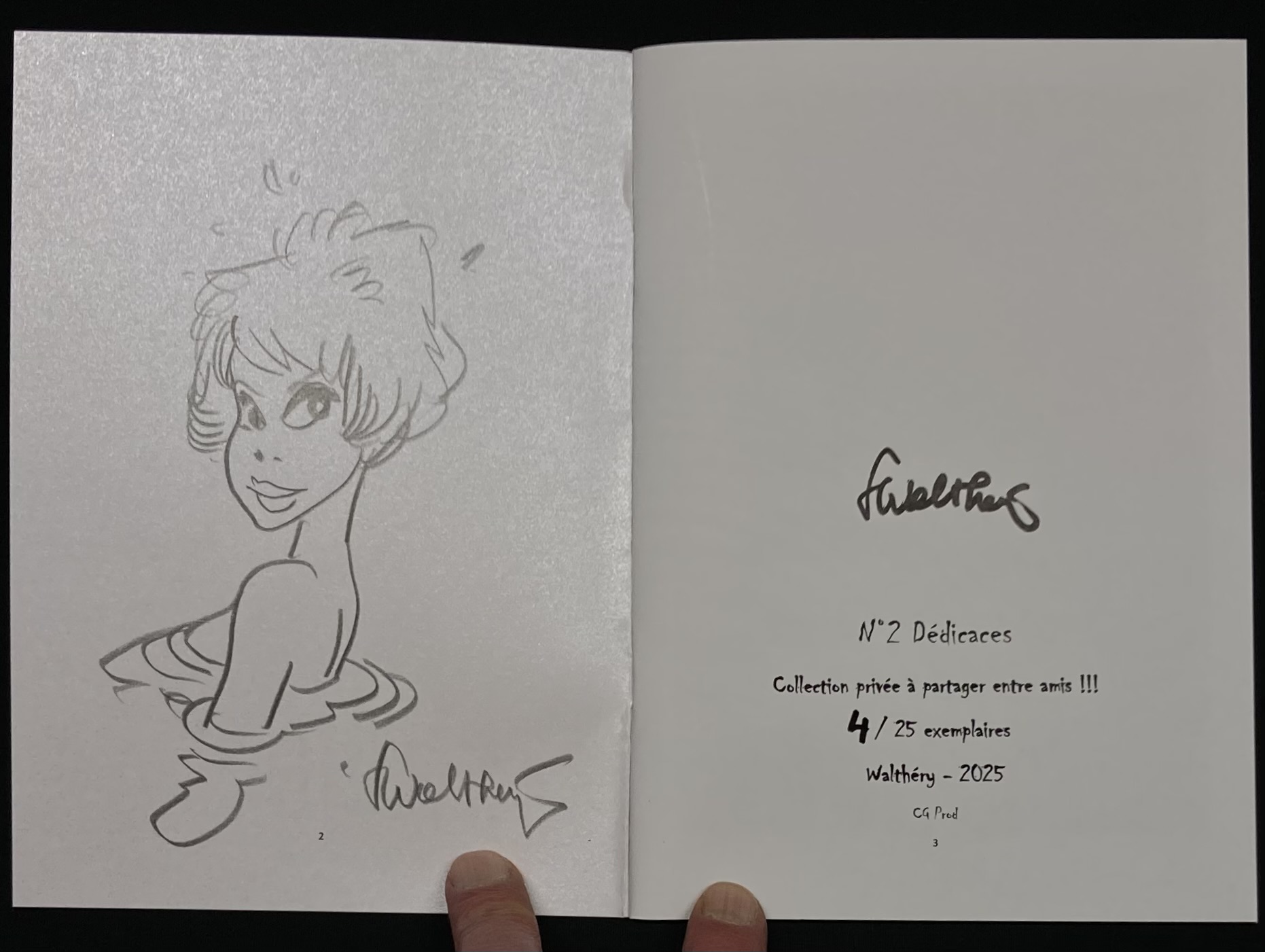 Walthéry - Dédicace : Natacha Coup de crayon N° 2 Dédicaces - Tirage de tête - Amazonie BD