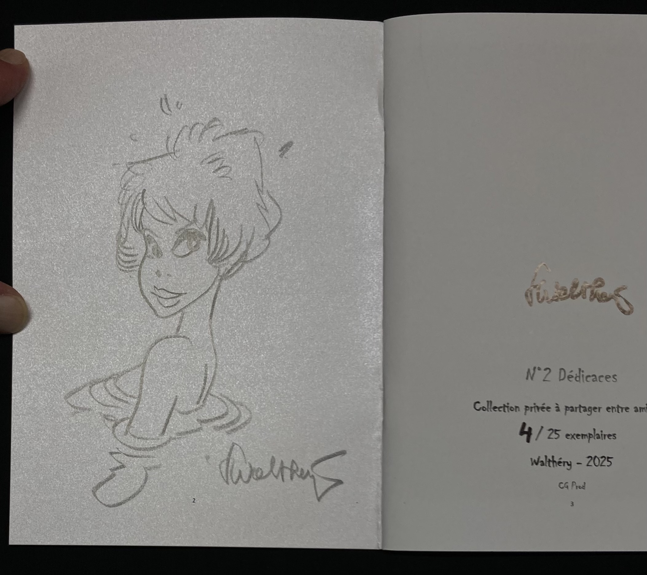 Walthéry - Dédicace : Natacha Coup de crayon N° 2 Dédicaces - Tirage de tête - Amazonie BD