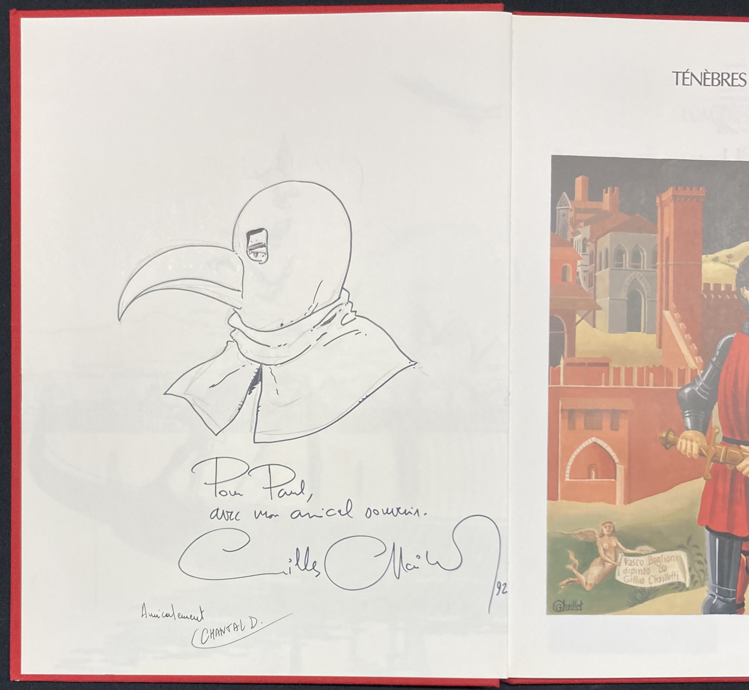 Gilles Chaillet - Dédicace : Vasco N° 6 Ténèbres sur Venise - Tirage de tête - Amazonie BD