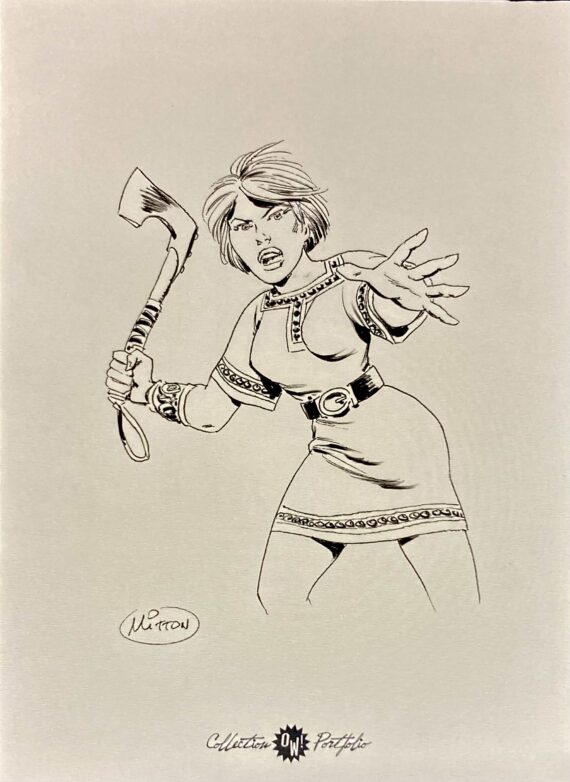 Jean Yves Mitton  - Dédicace Portfolio  Alwilda