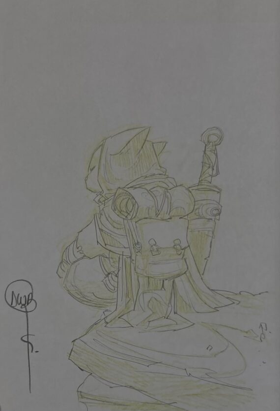 Oscar Martin & Iglesias - Solo  Chemins tracés N° 1 "Fortune" - Tirage de tête dédicacé (2019)