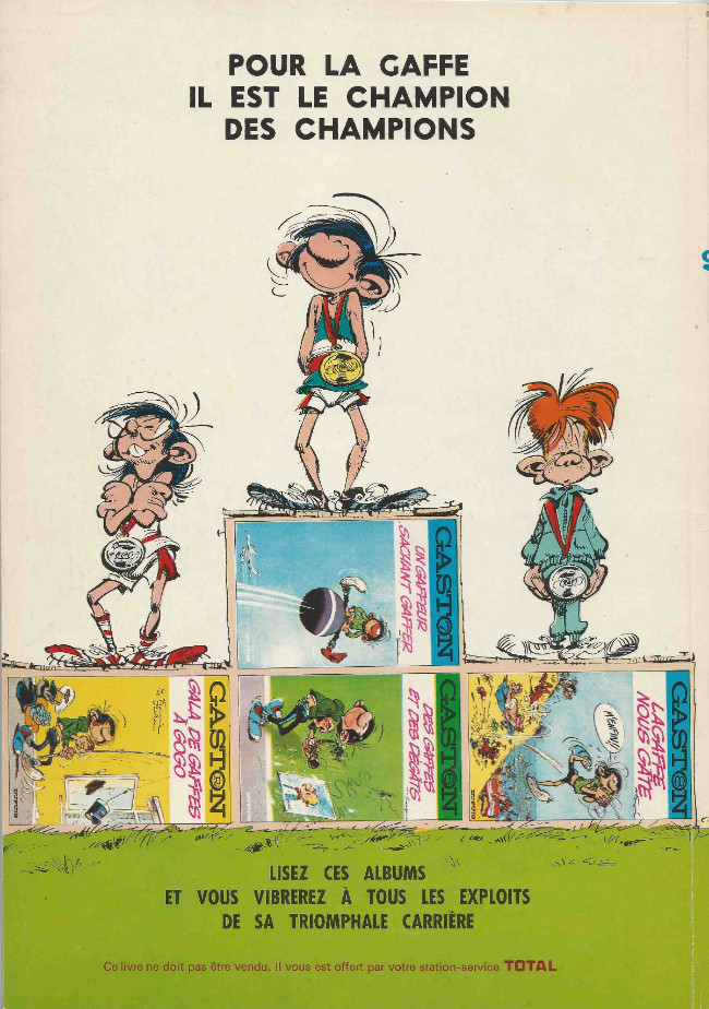 Franquin - Gaston Lagaffe N° 9 Le cas Lagaffe Publicité Total - Amazonie BD