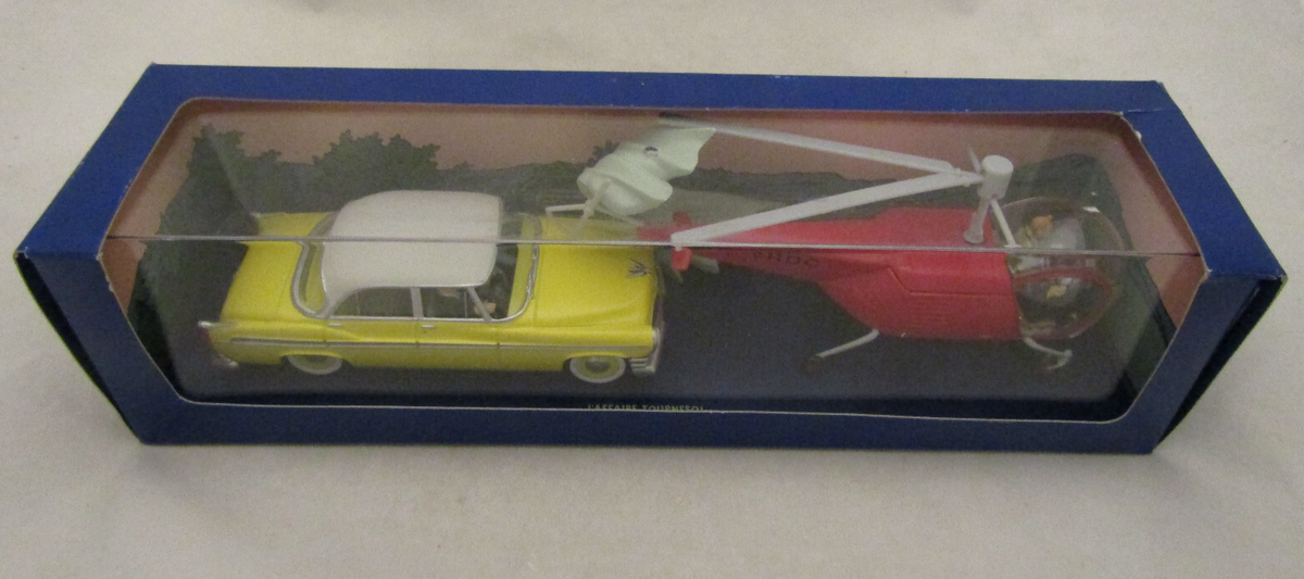 Hergé - Tintin et L’Affaire Tournesol Bell Model 47 & Chrysler New Yorker – Atlas 1:43e - Amazone BD