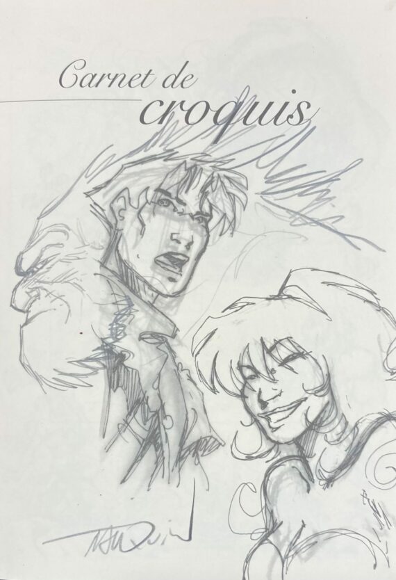 Tarquin & Arleston - Dédicace / Lanfeust des étoiles N° 3 "Les sables d'Abraxar" - Tirage limité (2004)