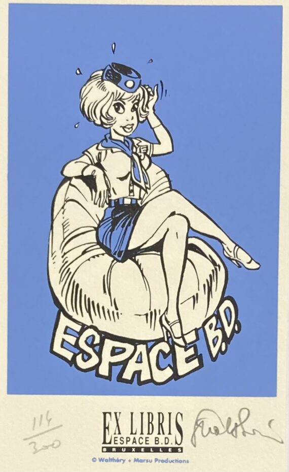 Walthéry – Natacha N° 16 "L’ange blond" + Ex libris (1994)