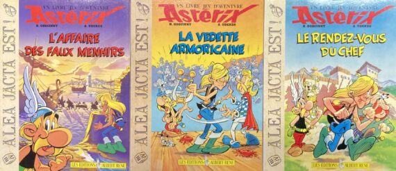 Goscinny & Uderzo - Lot  3 Astérix "Un livre jeu d'aventure" (1988)