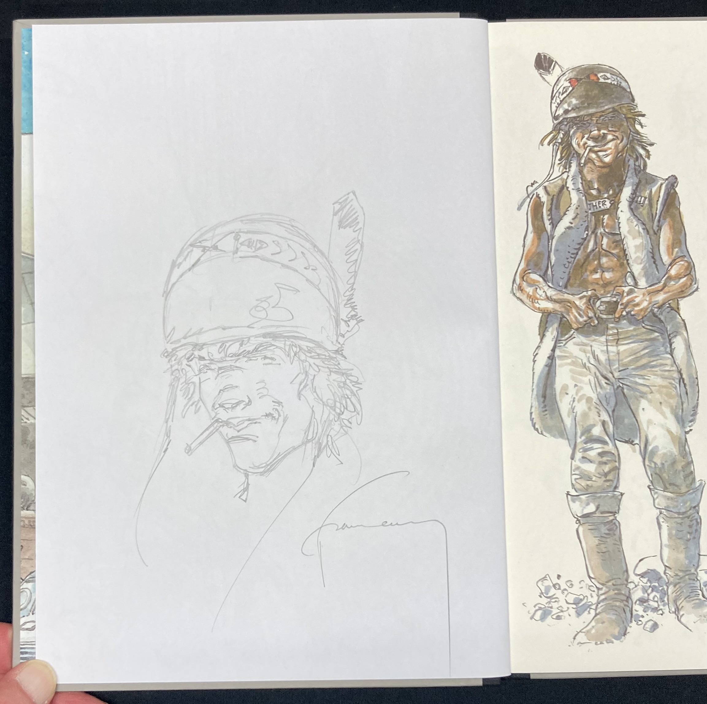 Hermann - Dédicace : Jeremiah N° 33 Un gros chien avec une blonde - Tirage de tête - Amazonie BD