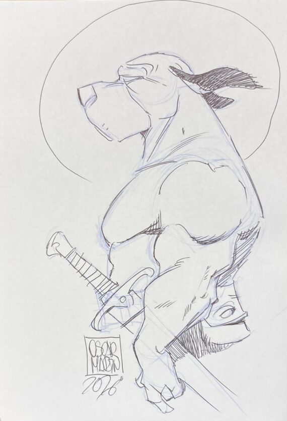 Oscar Martin - Dédicace / Solo N° 5 "Marcher sans soulever de poussière" - Tirage de tête (2026)