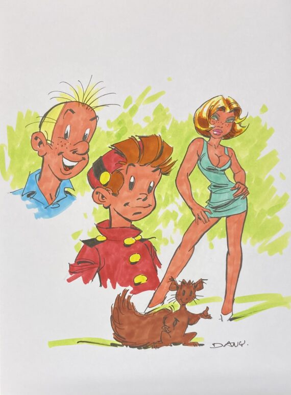 Dany & Yann - Dédicace / Spirou et la gorgone bleue (2024) E