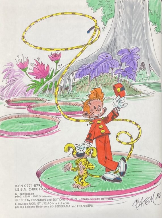 Franquin - Dédicace Batem / Spirou  Fantasio et le Marsupilami - Intégrale Rombaldi N° 8 (1987)