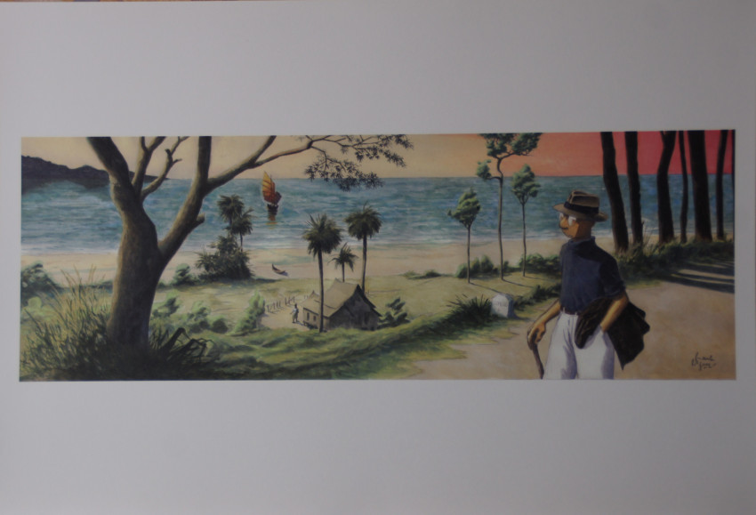 Frank Le Gall - Théodire Poussin Portfolio Les moussons - Amazonie BD