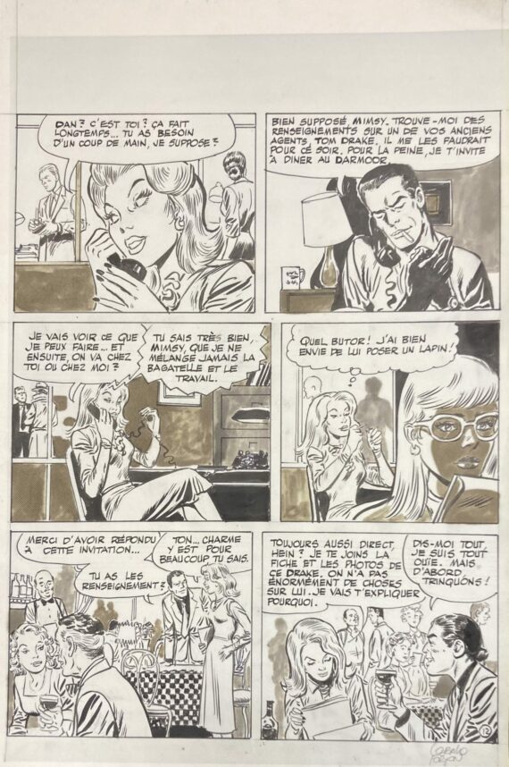 Gérald Forton - Borsalino / Planche originale  (2024 / 2006) C