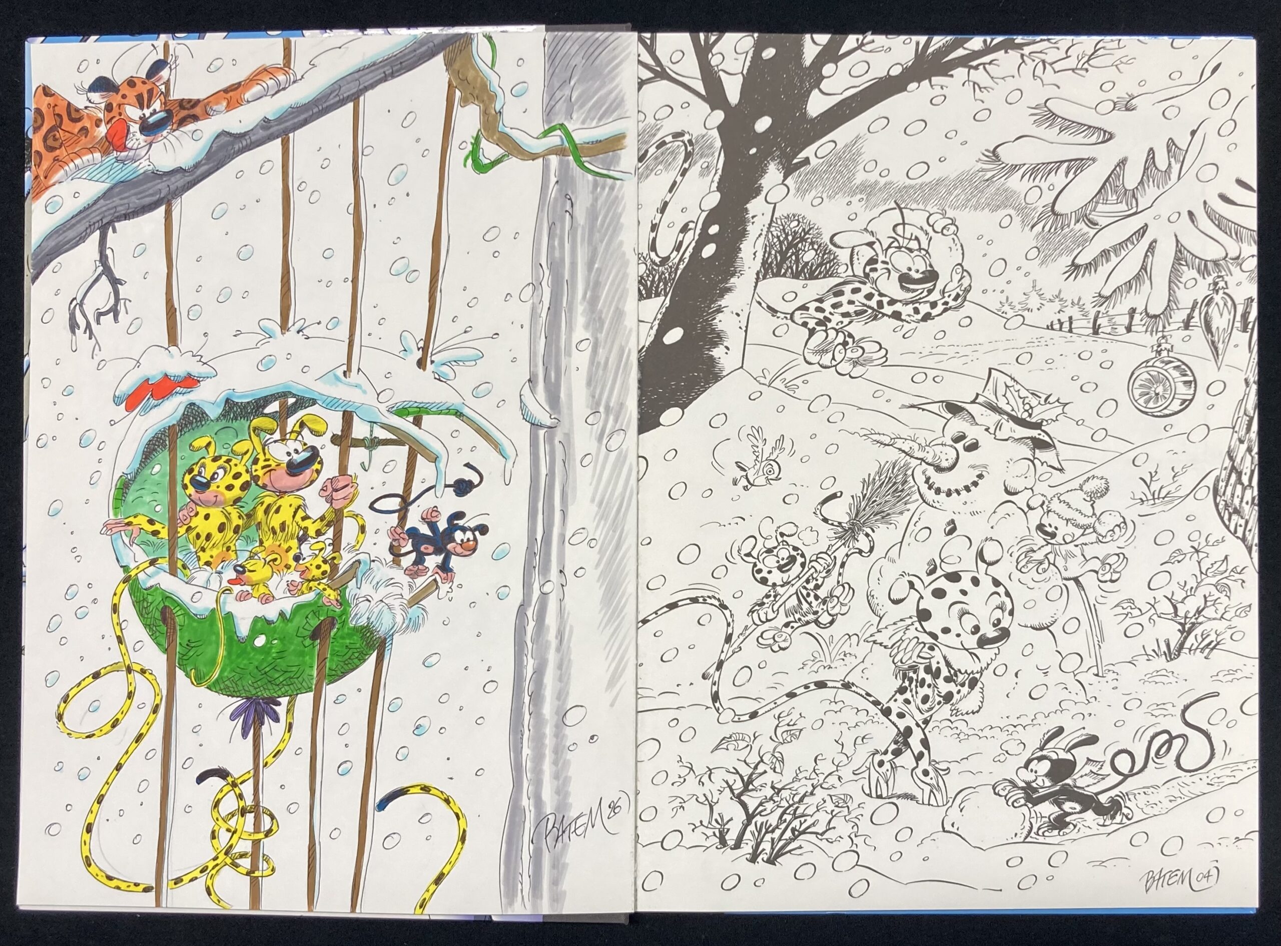 Batem & Colman – Dédicace : Le Marsupilami « Magie blanche » Tirage de tête - Amazone BD