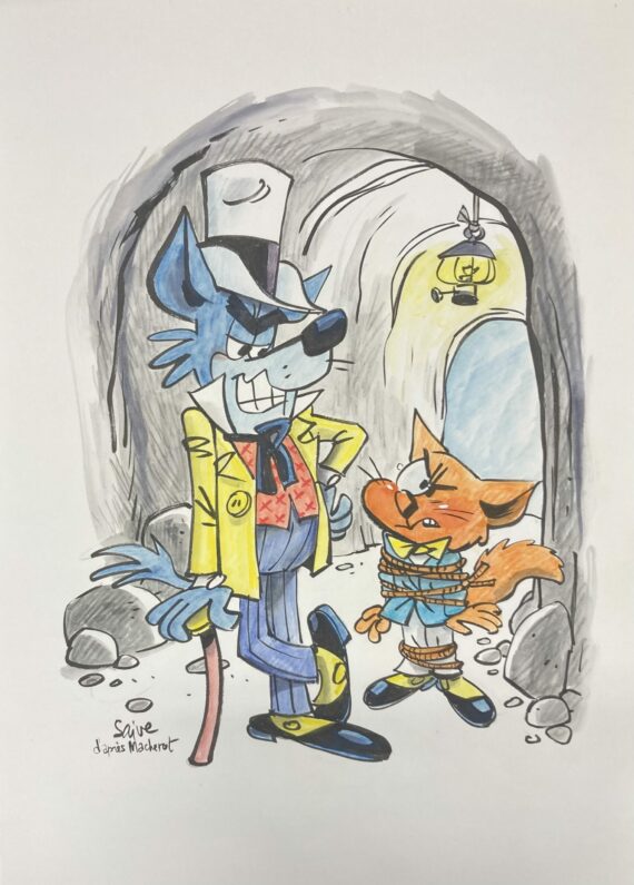 Olivier Saive – Chaminou – Dessin original (2026) D