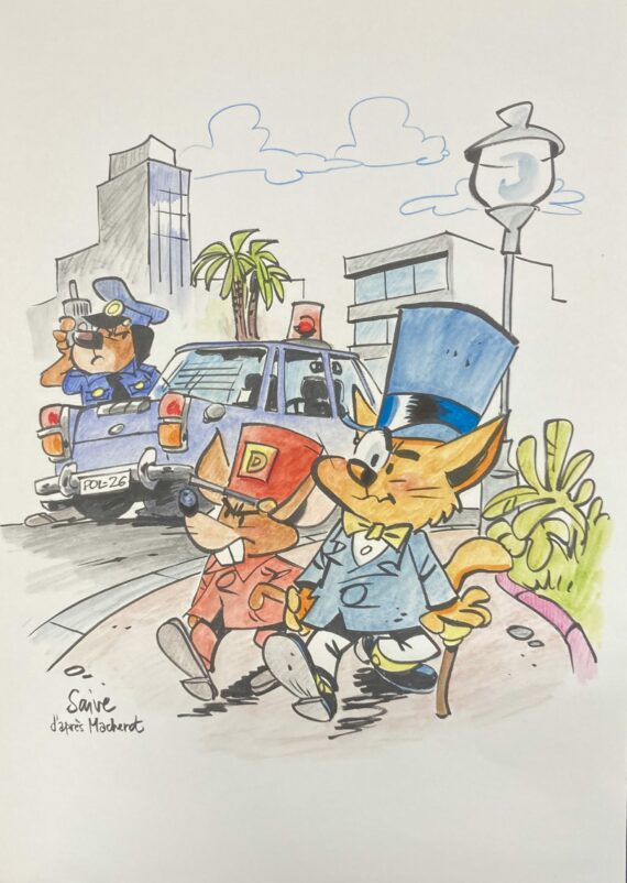 Olivier Saive – Chaminou – Dessin original (2026) E
