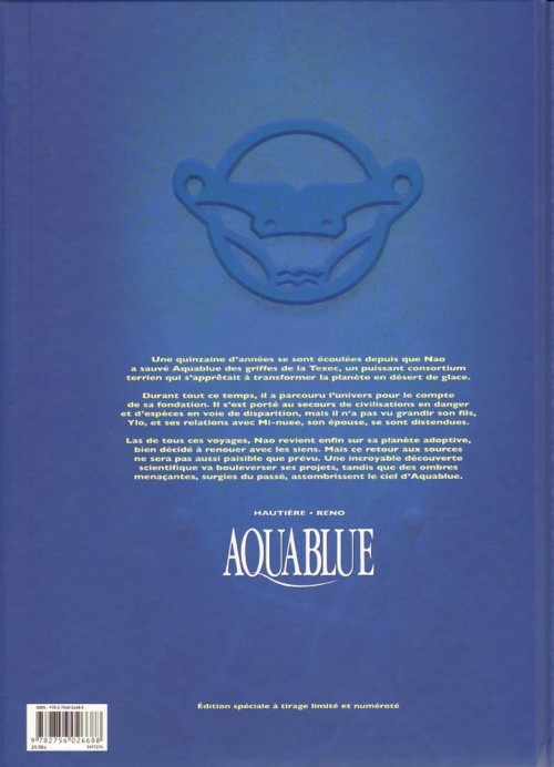 Reno & Hautière - Aquablue N° 12 Retour aux sources - Tirage limité 25 ans - Amazonie BD