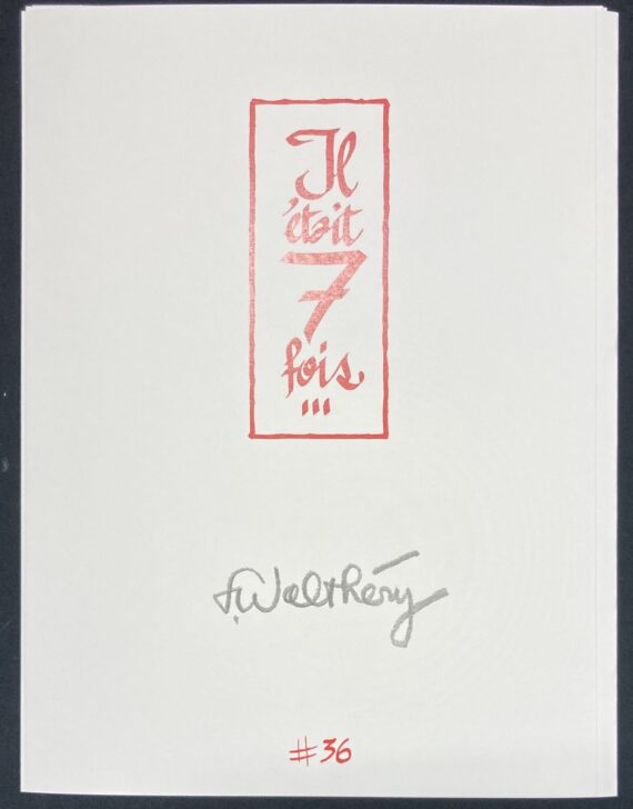 François Walthéry - Natacha - Portfolio "Il était une fois" N° 36 (2026)