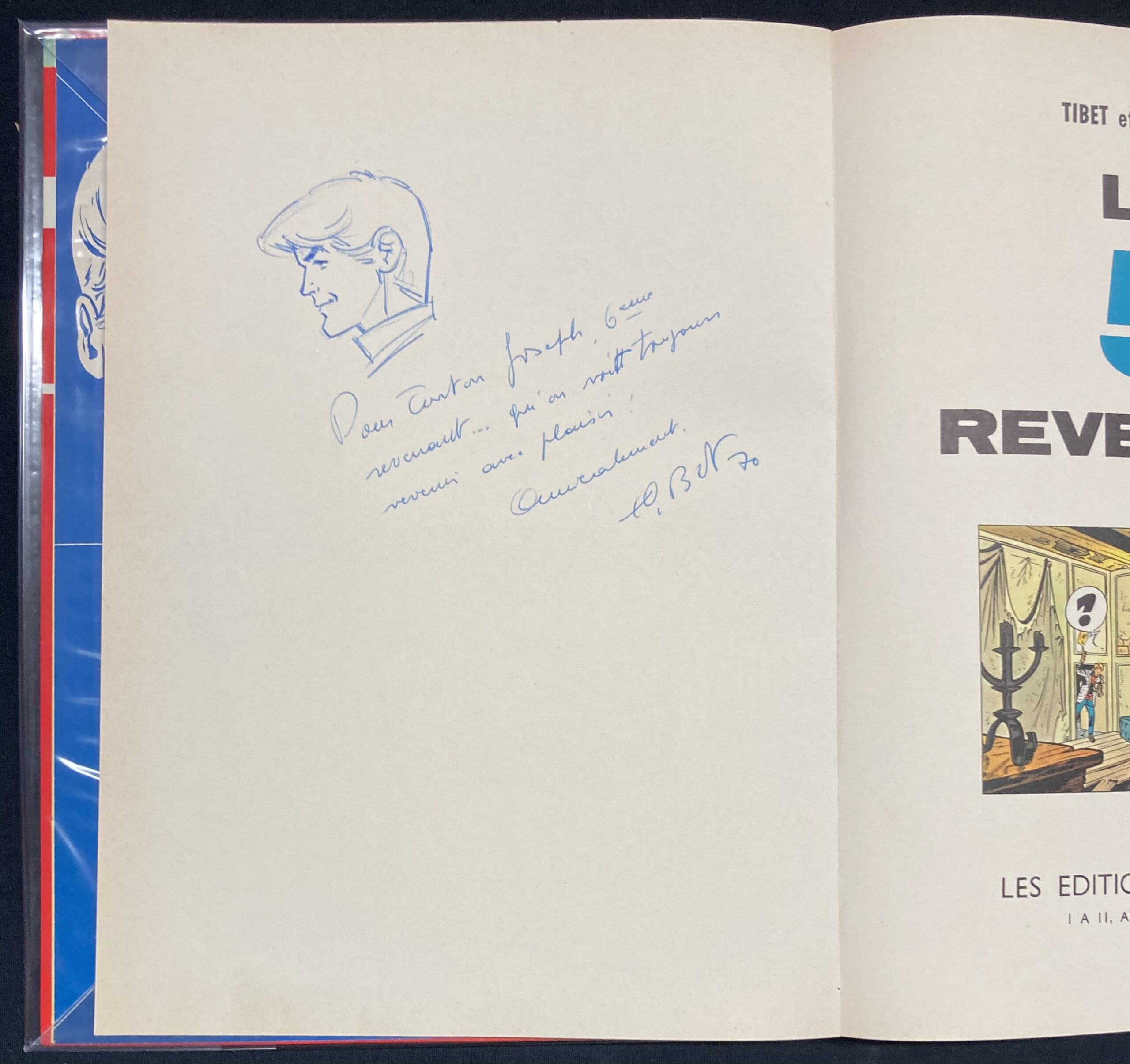 Tibet & A.P. Duchateau - Dédicace : Ric Hochet N° 10 Les 5 revenants - Amazonie BD